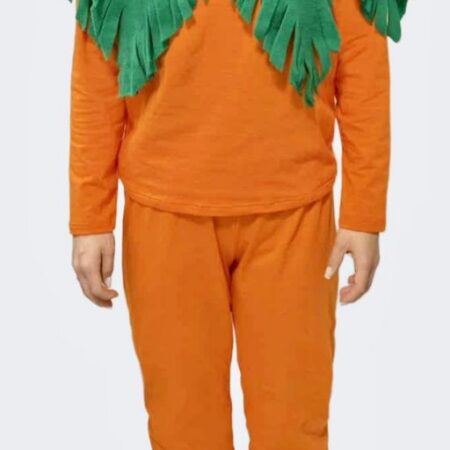 Oranž trikotaažist porgandikostüüm (särk+püksid)