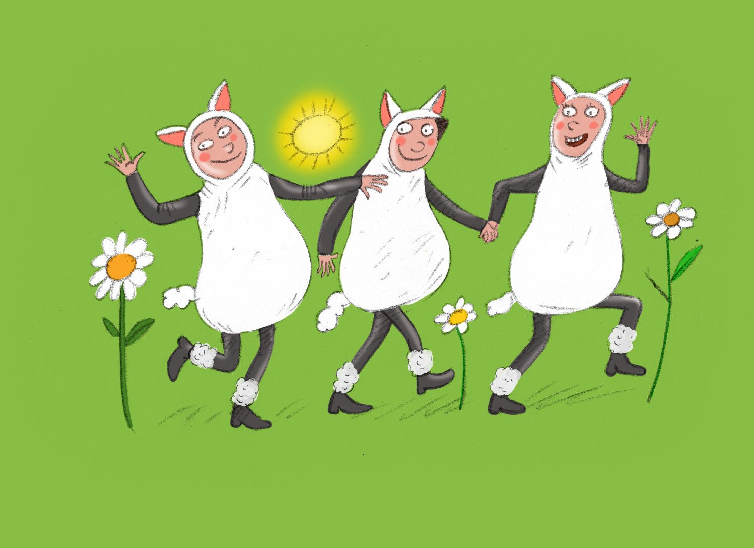 Valged karvased säärised (1 paar)